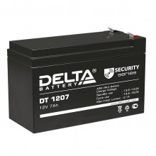 Аккумуляторная батарея Delta DT 1207 12В/7Ач, клемма F1 (151х65х95мм (102мм); 2,05кг; Срок службы 5лет; 1г) арт.:4614010040008