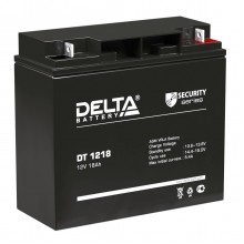 Аккумуляторная батарея Delta DT 1218 12В/18Ач, клемма Болт + гайка Ø 5,5 мм (181х77х160мм (167мм); 5,2кг; Срок службы 5л арт.:4614010040015
