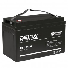 Аккумуляторная батарея Delta DT 12100 12В/100Ач, клемма Болт М8 (330х173х215мм (220мм); 28,6кг; Срок службы 7-10лет; Гар арт.:4614010040007