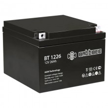 Аккумуляторная батарея Delta (Battbee BT) BT 1226 12В/26Ач, клемма Болт + гайка Ø 5,5 мм (166х175х125мм (125мм); кг; Сро арт.:4614060010009