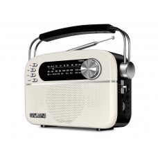 SVEN SRP-505, белый (3 Вт,Bluetooth, FM/AM/SW, USB, microSD, AUX, встроенный аккумулятор) арт.:SV-020439