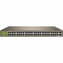 IP-COM G1050F Коммутатор неуправляемый, 50 портов, 48x1 Гбит/с, SFP 2x1 Гбит/с, установка в стойку, металлический корпус