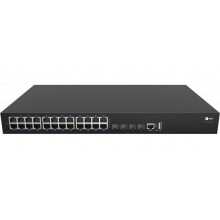 F+tech Коммутатор Fplus FCS-2328TX-P, 24 порта 10/100/1000BASE-T RJ45 PoE, 4 порта 10GE SFP+, 2 блока питания AC 220В 440Вт, вы арт.:023434QFP