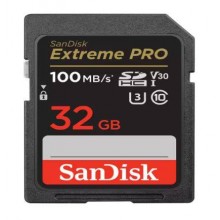 Флеш карта SD 32GB SanDisk SDHC Class 10 V30 UHS-I U3 Extreme Pro 100/90MB/s арт.:SDSDXXO-032G-GN4IN