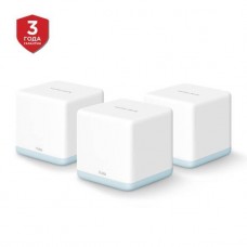 Mercusys Halo H30(3-pack) Mesh Wi-Fi система AC1200, до 300 Мбит/с на 2,4 ГГц + до 867 Мбит/с на 5 ГГц, комплект 3 шт