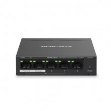 Mercusys MS105GP Настольный коммутатор с 5 гигабитными портами (4 порта PoE+)