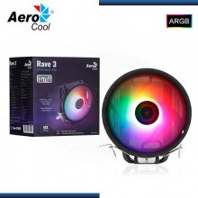 Кулер AeroCool Rave 3 ARGB (Intel LGA1700/1200/115X AMD AM4/ AM3+/AM3/AM2+/AM2/FM2/FM1 125W 125x80x135mm)(4711099472239)