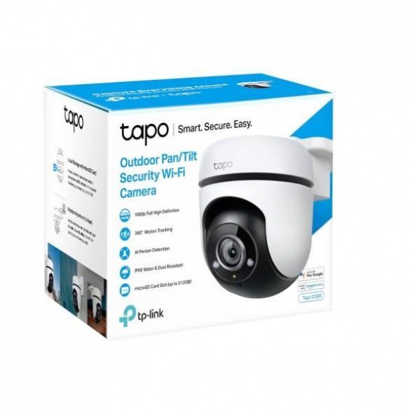TP-Link Tapo C500 Уличная поворотная Wi-Fi камера, 1080p (1920×1080), Wi-Fi 2,4 ГГц, вращение по горизонтали на 360°