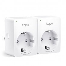 TP-Link Tapo P110(2-pack) Умная мини Wi-Fi розетка, 100–240 В, макс. напряжение: 16 А, 50/60 Гц, Wi-Fi 2,4 ГГц