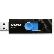 Флеш накопитель 32GB A-DATA UV320, USB 3.2, черный/голубой арт.:AUV320-32G-RBKBL