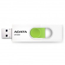 Флеш накопитель 64GB A-DATA UV320, USB 3.2, белый/зеленый арт.:AUV320-64G-RWHGN