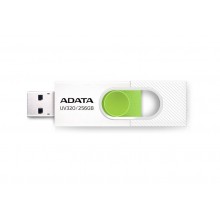 Флеш накопитель 256GB A-DATA UV320, USB 3.2, белый/зеленый арт.:AUV320-256G-RWHGN