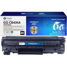 Картридж G&G, HP CE278A/CE285A/CB435A/CB436A/ Canon 125/126/128/712/713/725/726/728/312/313/325/326 2k с чипом арт.:NT-PH435CUU-JJ