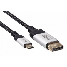 Кабель-адаптер DP A(m) <-->USB 3.1 Type-Cm,bi-direct, 8K@60Hz, 1.8m , VCOM <CU422VB-1.8>