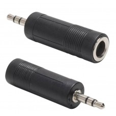 Переходник аудио стерео 3.5мм M (штекер) --> 6.35мм F (гнездо) VCOM <CA545>