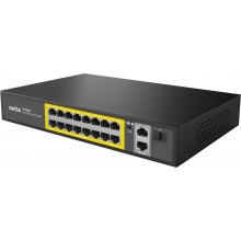 Netis P116GH Коммутатор неуправляемый PoE+, 18 портов, 16x100 Мбит/с, PoE+ 16х30 Вт (до 240Вт), Uplink RJ45 2*1 Гбит/с