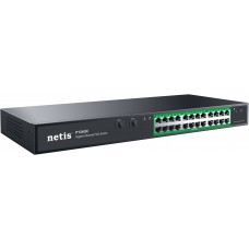 Netis P124GC Коммутатор неуправляемый PoE+, 26 портов, 24x1 Гбит/с, PoE+ 24х30 Вт (до 360Вт), Uplink SFP 2x1 Гбит/с
