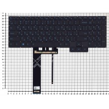 Клавиатура для Lenovo IdeaPad Gaming 3-15ARH05 (черная/синяя подсветка) арт.:PR5CY-RU-SP