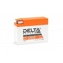 Стартерный мото аккумулятор Delta CT 12025 12В/2,5Ач, клемма F1 (114х39х87мм (92мм); 0,88кг; Срок службы 5лет; арт.:3401010030001