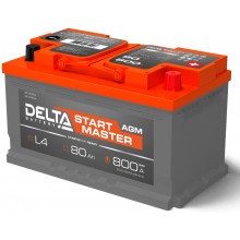 Delta START MASTER 80 Ah AGM арт.:3401010420002