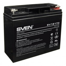 Аккумуляторная батарея SVEN SV12170 напряжение 12В, емкость 17Ач, клемма T1 (SV-0222017)