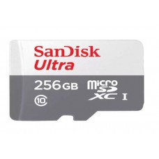 Флеш карта microSD 256GB SanDisk microSDXC Class 10 Ultra UHS-I A1 100MB/s арт.:SDSQUNR-256G-GN3MN