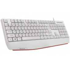 Defender Клавиатура проводная Atom HB-546 RU,белый,104+FN,1.8м арт.:45547