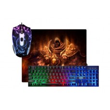 Defender Игровой набор Aura MKP-117 RU,Light,мышь+клавиатура+ковер арт.:52117