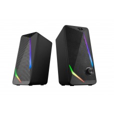 DEFENDER Redragon Акустическая 2.0 система Waltz черн,6 Вт,RGB,USB+3.5 jack арт.:78144 DEFENDER Redragon Акустическая 2.0 система Waltz черн,6 Вт,RGB,USB+3.5 jack арт.:78144
