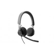 Logitech Гарнитура Zone Teams, для контактных центров, шумоподавление, выкл. микрофона, USB/USB Type-C, 1.9 м, черный. арт.:981-000870 Logitech Гарнитура Zone Teams, для контактных центров, шумоподавление, выкл. микрофона, USB/USB Type-C, 1.9 м, черный. арт.:981-000870