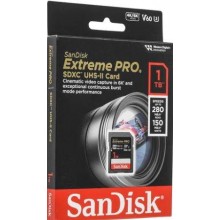 Флеш карта SD 1TB SanDisk SDXC Class 10 V60 UHS-II U3 Extreme Pro 280/150MB/s арт.:SDSDXEP-1T00-GN4IN