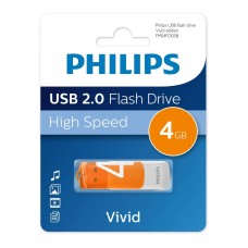 Флеш накопитель 4GB PHILIPS VIVID2.0 4GB, USB 2.0 арт.:FM04FD05B/97