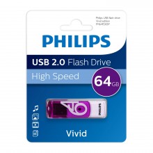Флеш накопитель 64GB PHILIPS VIVID2.0 64GB, USB 2.0 арт.:FM64FD05P/97
