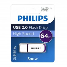 Флеш накопитель 64GB PHILIPS SNOW2.0 64GB, USB 2.0 арт.:FM64FD70B/97