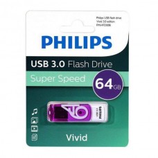 Флеш накопитель 64GB PHILIPS VIVID3.0 64GB, USB 3.0 арт.:FM64FD00B/97