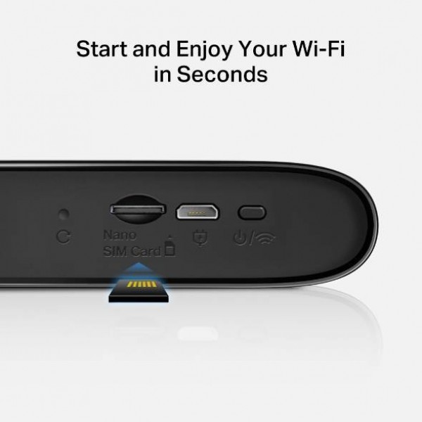 Mercusys MT110 Мобильный Wi-Fi роутер N150 с поддержкой 4G LTE, до 150 Мбит/с на 2,4 ГГц, модем 4G LTE до 150 Мбит/с