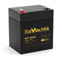 Delta Аккумуляторная батарея REVOLTER GP 1205 12В,  емкость 5Ач, клемма F2 (90х70х102мм (103мм); Срок службы 5лет; 1г арт.:4614040020014