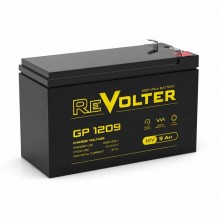 Delta Аккумуляторная батарея REVOLTER GP 1209 12В  емкость 9Ач, клемма F2 (151х65х94мм (95мм); Срок службы 5лет; 1г) арт.:4614040020016