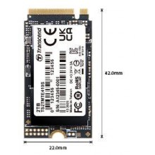 Твердотельный диск 512GB Transcend MTE410S, 3D TLC NAND, M.2 2242 PCIe Gen4x4, DRAM-less арт.:TS512GMTE410S
