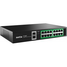 Netis P116GC Коммутатор неуправляемый PoE+, 18 портов, 18x1 Гбит/с, PoE+ 16х30 Вт (до 240Вт), Uplink RJ45 2*1 Гбит/с Netis P116GC Коммутатор неуправляемый PoE+, 18 портов, 18x1 Гбит/с, PoE+ 16х30 Вт (до 240Вт), Uplink RJ45 2*1 Гбит/с