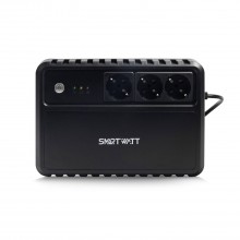 ИБП SMARTWATT UPS SAFE 600 Line-interactive 600VA/360W Brick (Euro x3, LED, 255x175x93(мм), 4,2 кг, 24мес. (ИБП арт.:3703020260003