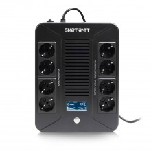 ИБП SMARTWATT UPS SAFE PRO LCD 600 Line-interactive 600VA/360W Brick (Euro x8, USB, RJ11/RJ45 protection, LCD, 275x210x9 арт.:3703020280001