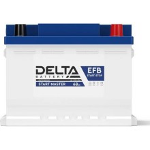 Аккумулятор Delta START MASTER EFB 1268 напряжение 12В, емкость 68Ач, пусковой ток 700, ДхШхВ: 242x175x190мм, (-   +) арт.:3401010420009