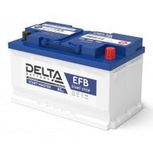 Аккумулятор Delta START MASTER EFB 1285 85Ah 12В, емкость 85Ач, ток 820, ДхШхВ: 315x175x190мм, L4, Полярность: Обратная арт.:3401010420011