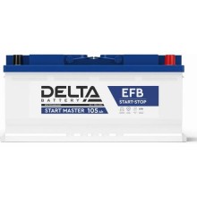Аккумулятор Delta START MASTER EFB 12105 105Ah 12В, пусковой ток 950, ДхШхВ: 393x175x190мм, L6, Полярность: Обратная арт.:3401010420014