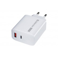 Defender Сетевое ЗУ UPA-165 USB-A, USB-C, 65W (поддержка протоколов PD 3.0, QC3.0, QC4.0, PPS PD), белый. арт.:83582