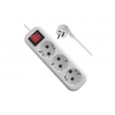 Defender Удлинитель с заземлением L330 16 А, 5 м, заземление, выключатель арт.:99360