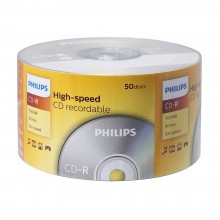 Диск CD-R Philips 700 Mb, 52х, Cake Box (50) арт.:CR7D5SB50/97