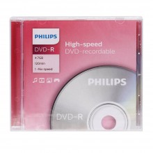 Диск DVD-R Philips 4.7 Gb, 16x, Slim Case (1) арт.:DM4S6S01F/97