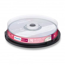 Диск DVD-R Philips 4.7 Gb, 16x, Cake Box (10) арт.:DM4S6B10F/97